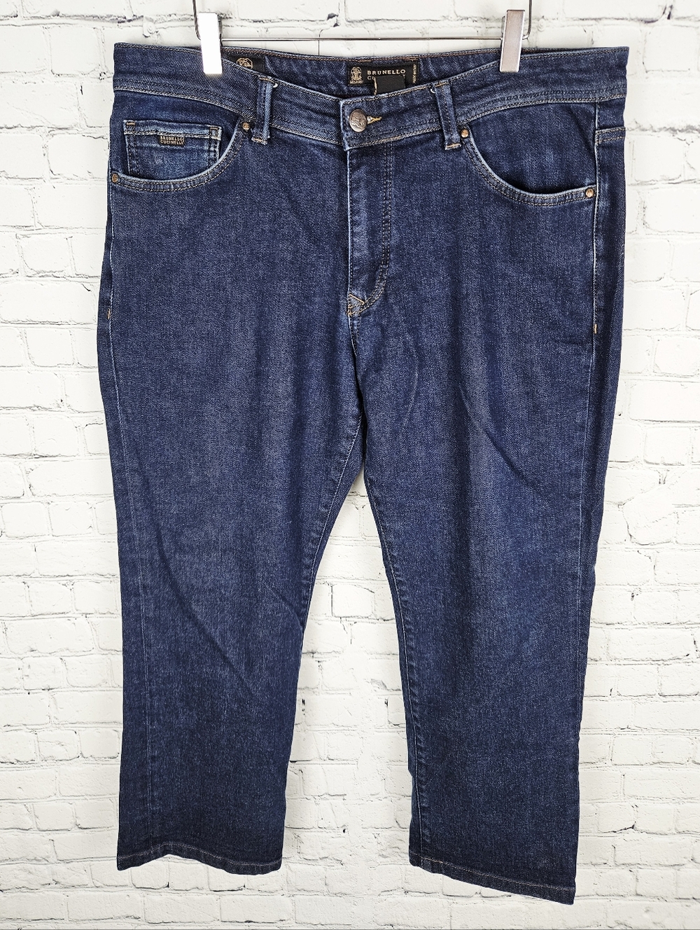 BRUNELLO CUCINELLI | regular fit luxury hemmed cropped jeans
